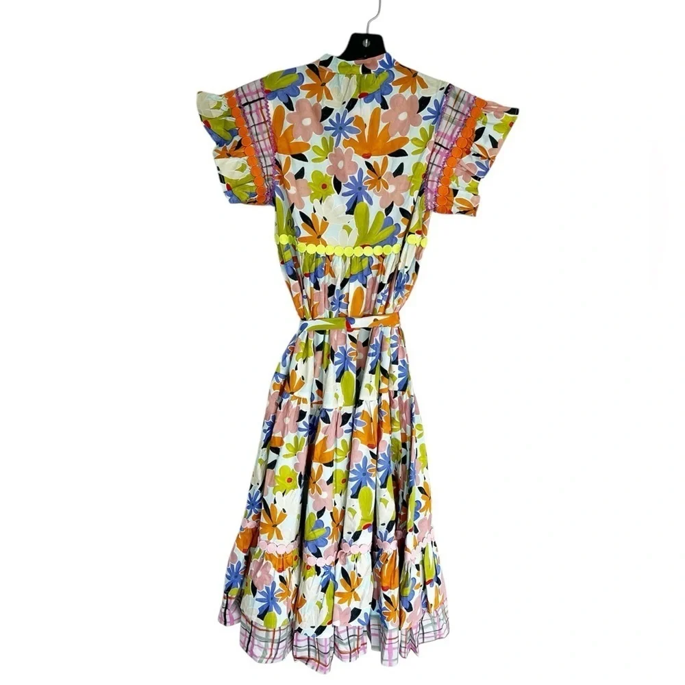 Celia B Floral Seren Midi Dress Womens XS NWT - Picture 10 of 14